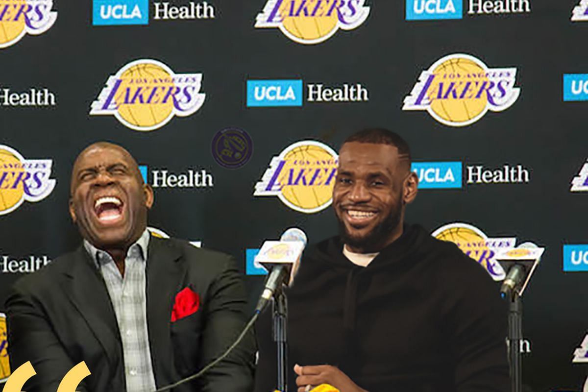 Comme LeBron James, Magic Johnson prêche la patience des LA Lakers. [Photo: Silver Screen and Roll]