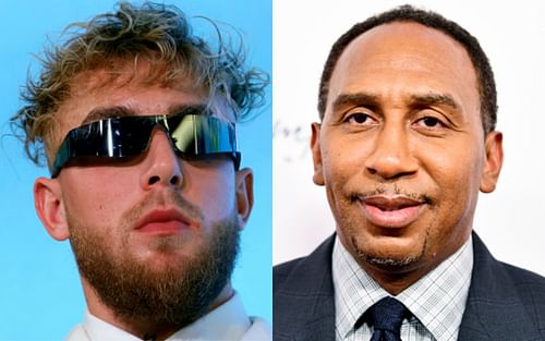 Jake Paul (left); Stephen A. Smith (right)