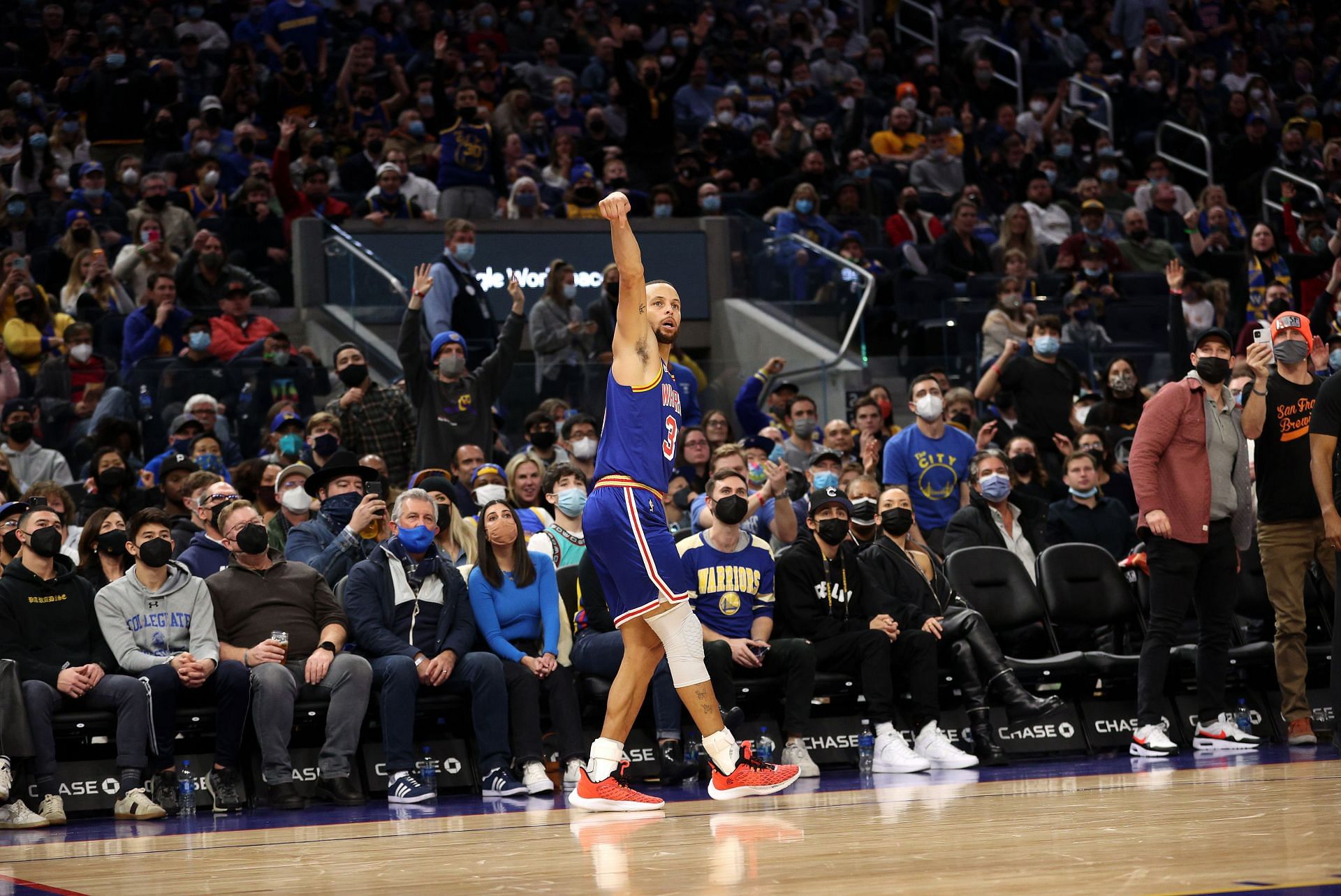 Steph Curry against the Denver Nuggets