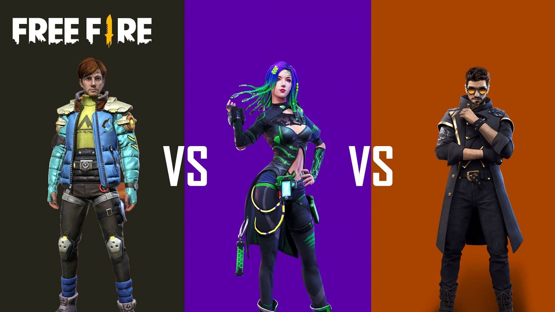 Nairi vs Elite Moco vs Alok: Which Free Fire character is better? (Image via Sportskeeda)