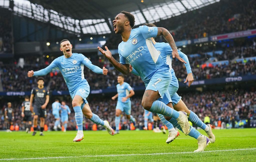 Raheem Sterling&#039;s 100th league goal gave City the win.