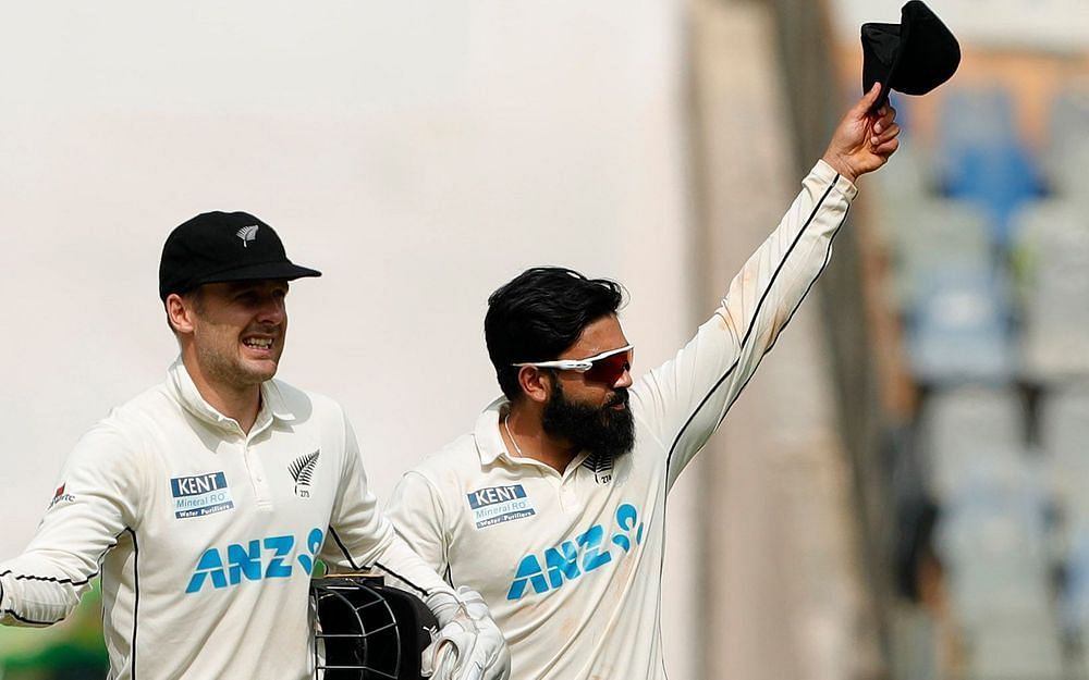 Ajaz Patel made history at the Wankhede Stadium (Image Courtesy: BCCI)