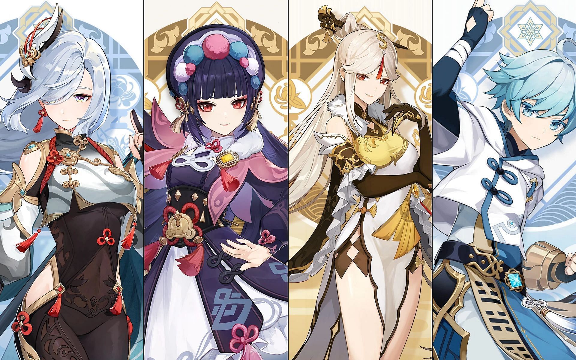 Shenhe and the featured 4-star characters (Image via miHoYo)