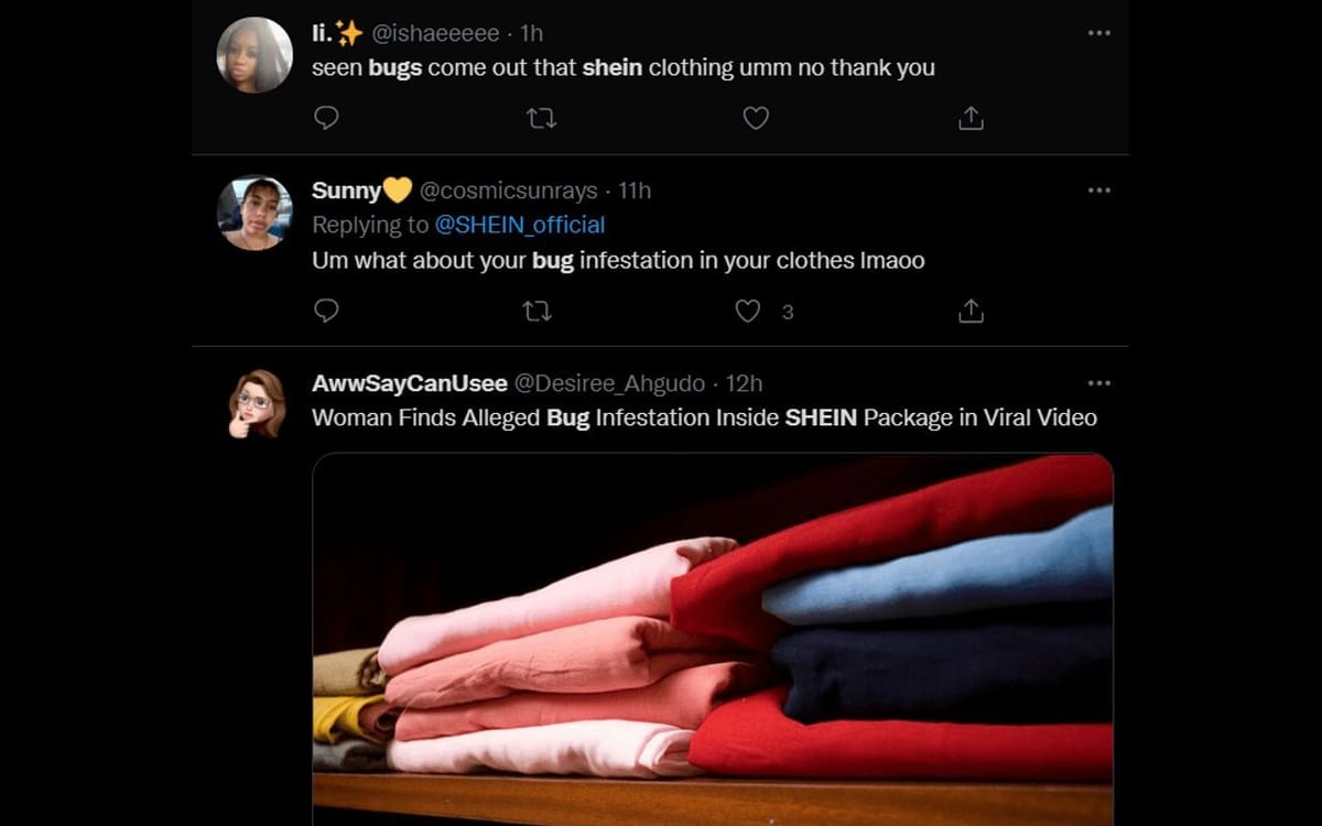 "Hairy ants" TikToker horrified after receiving buginfested Shein