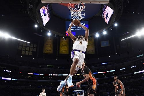 The LA Lakers' Talen Horton-Tucker recorded 19 points and three assists against the Orlando Magic on Sunday