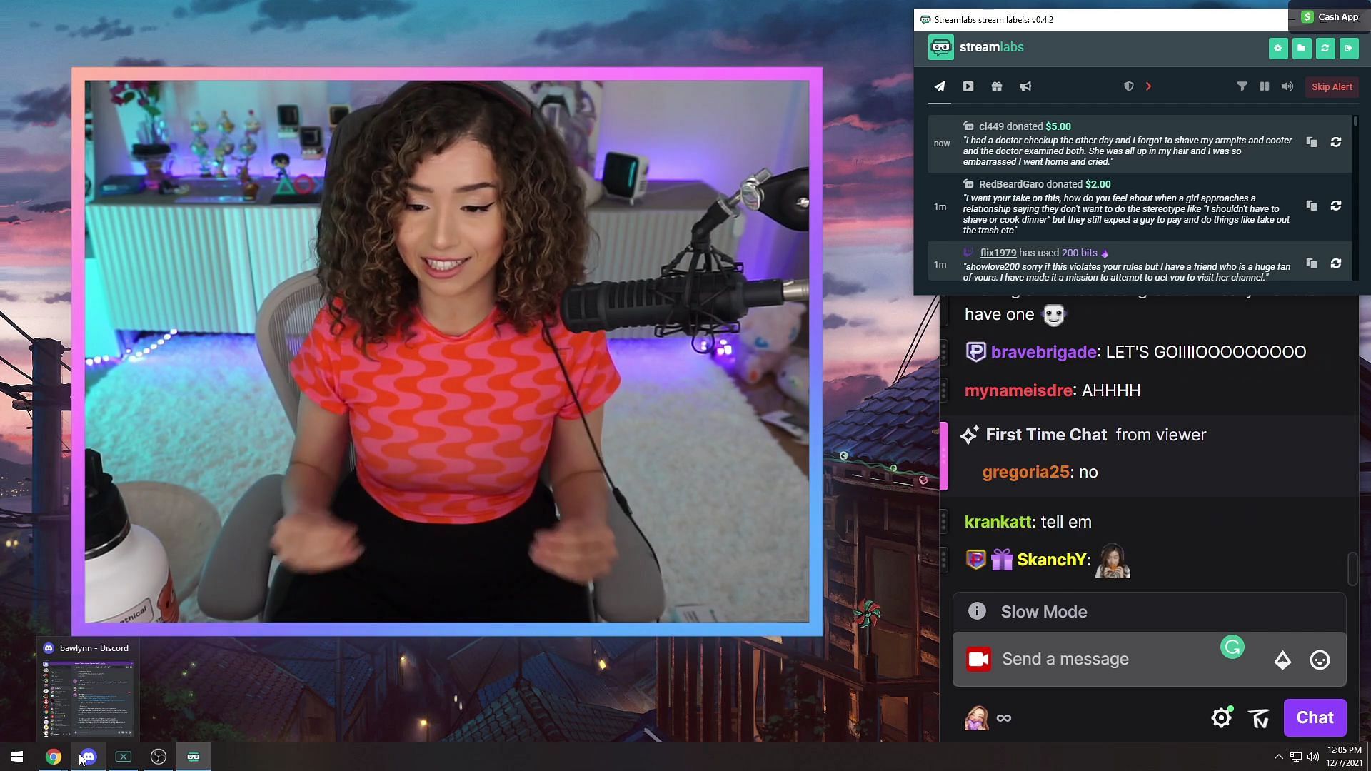 Pokimane doubles down on her stance on women belonging in the kitchen (Image via Pokimane Twitch)