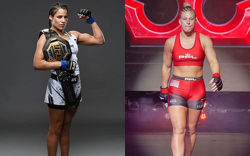 Julianna Peña (L) and Kayla Harrison (R) via Instagram @venezuelanvixen and @judokayla