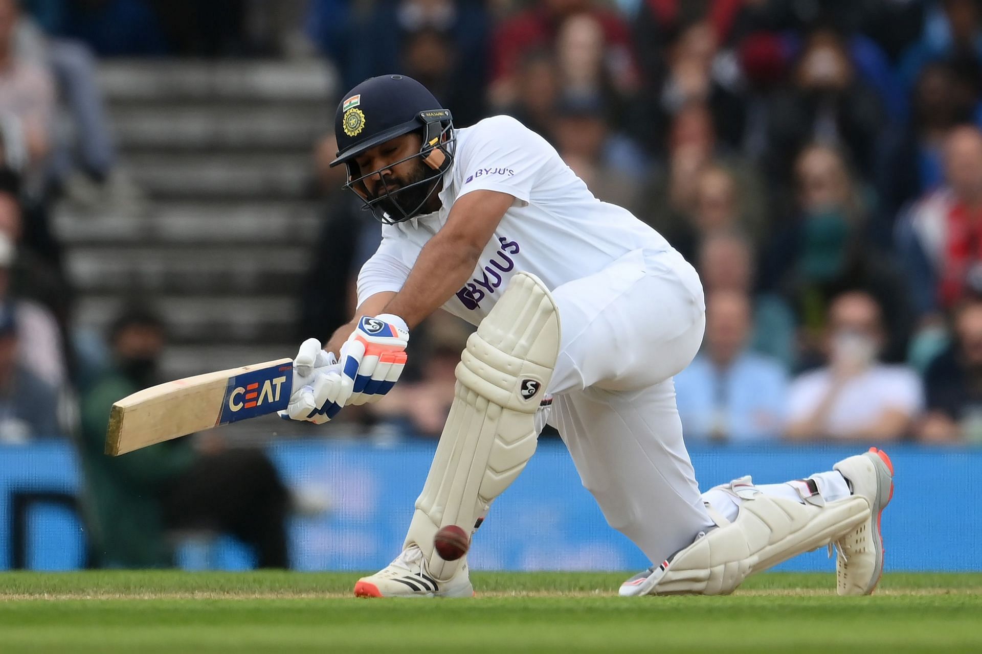 Rohit Sharma in action during the Test series in England. Pic: Getty Images