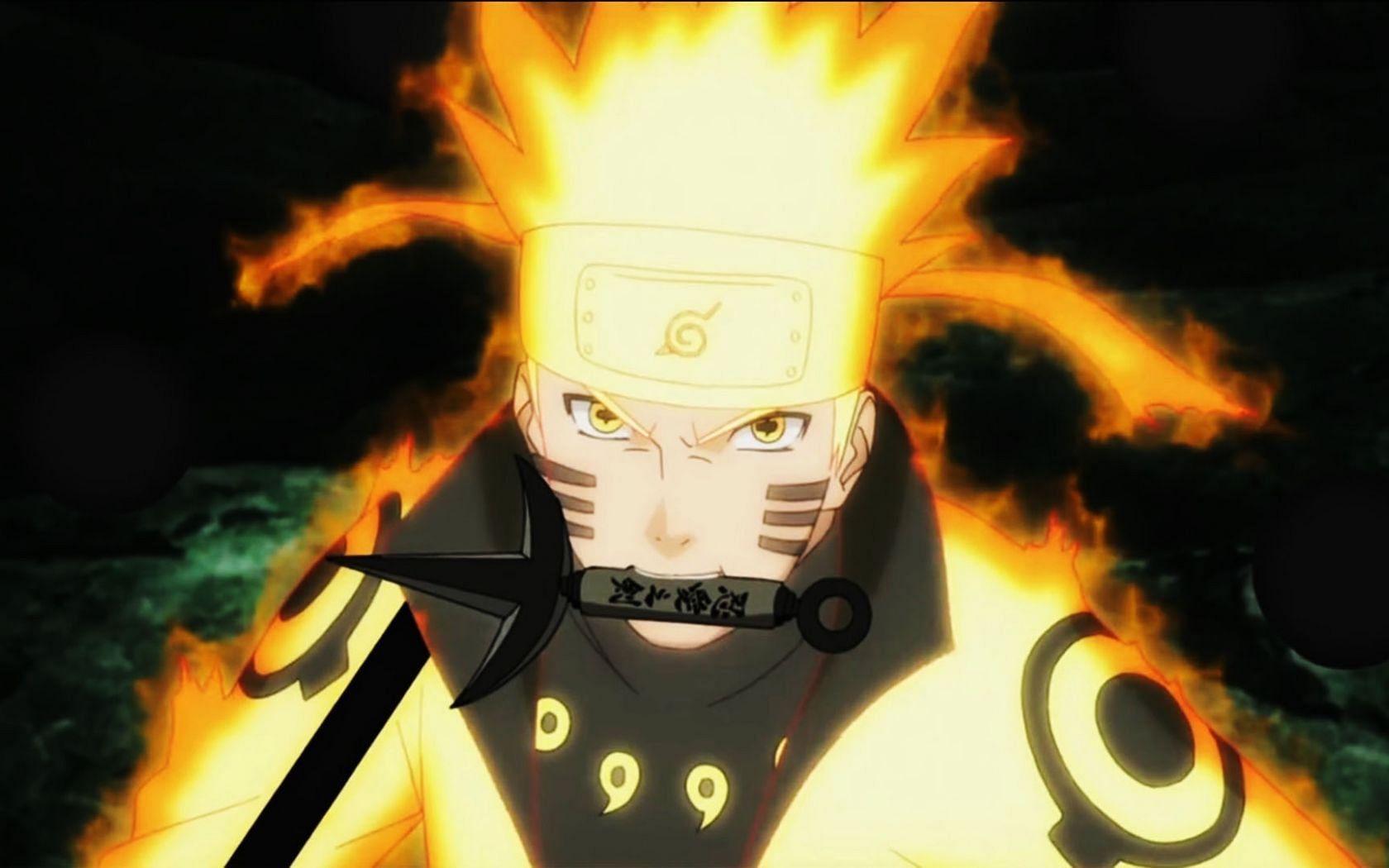 Naruto puts on the fourth hokage cloak on Make a GIF