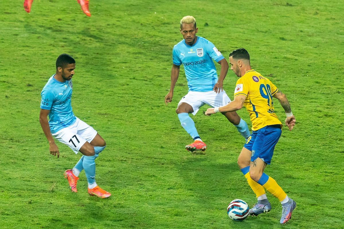 Vazquez troubled the Mumbai City FC defence through out the game (Image courtesy: ISL social media)