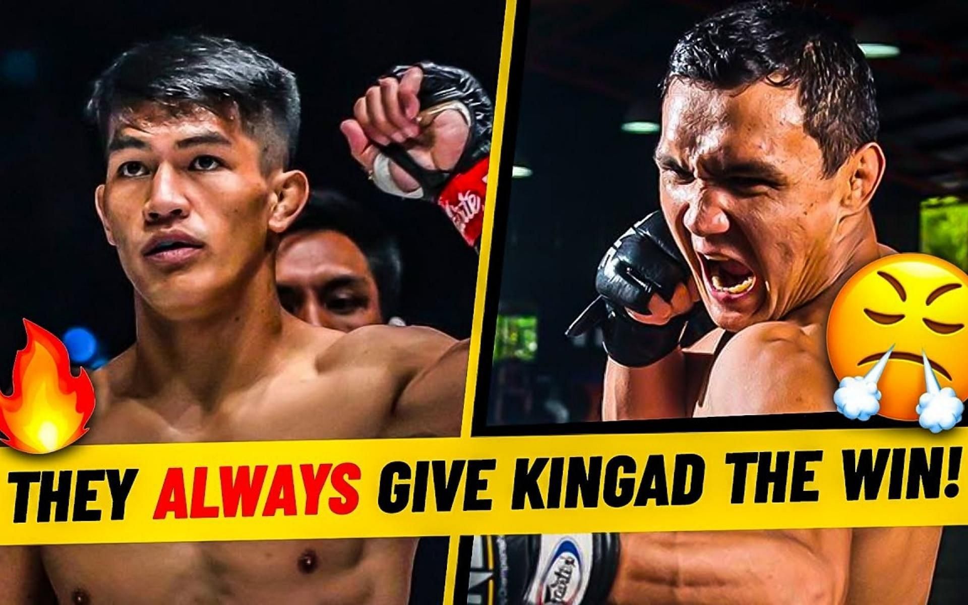 Former ONE Championship flyweight world champ Kairat Akhmetov (right) has some bold statements on his opponent in the main event of ONE: Winter Warriors II, Danny &#039;The King&#039; Kingad (left). (Image courtesy of ONE Championship)