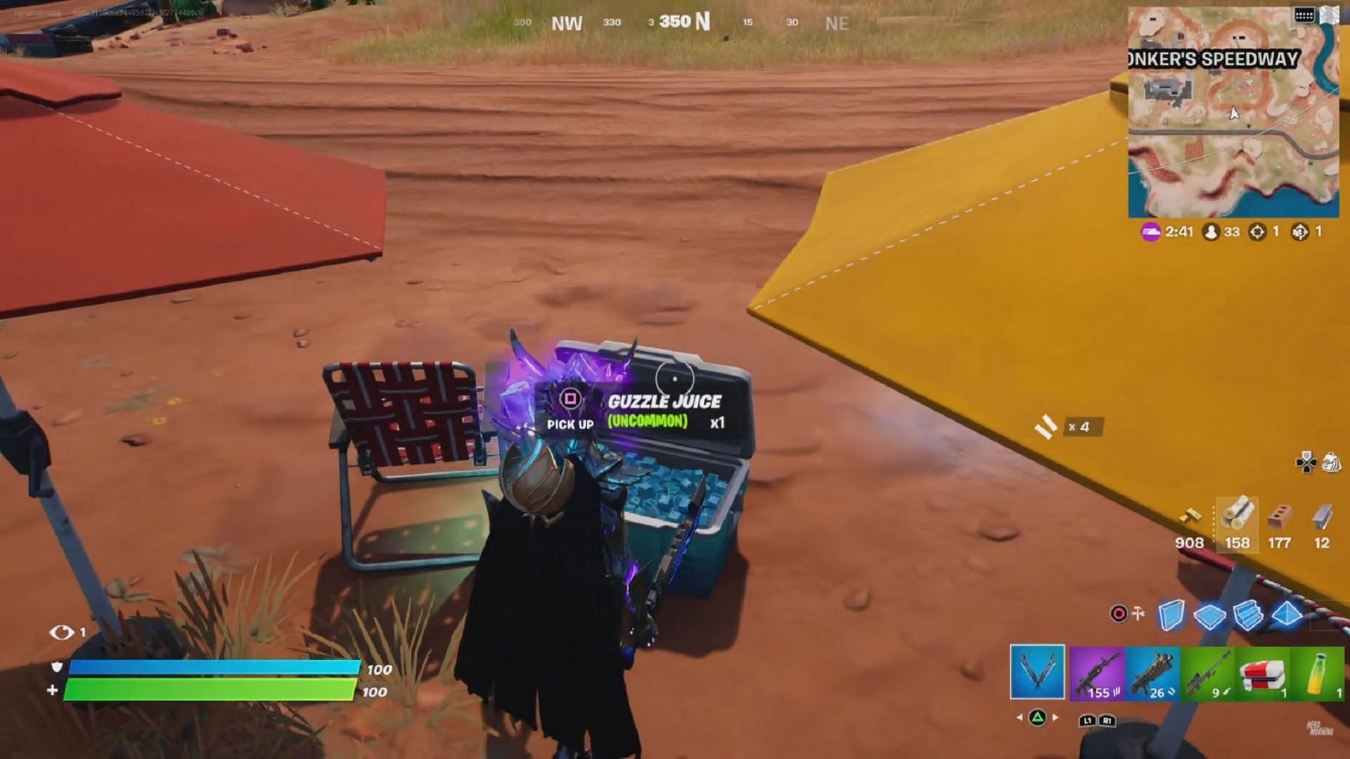 Stay cool in Fortnite by smashing open some Coolers (Image via YouTube/NerdMorningGaming)