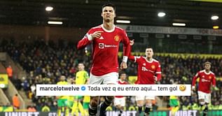 “Every time I’m on your posts, I find you scoring” - Marcelo reacts to Cristiano Ronaldo’s late winner for Manchester United