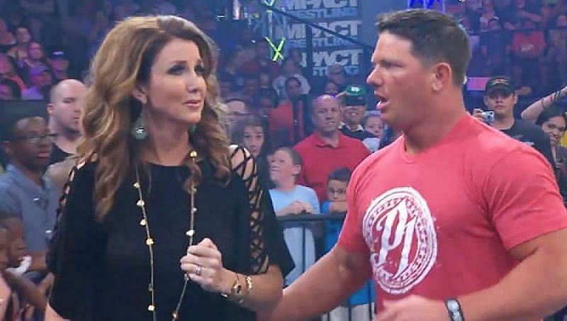 Dixie Carter and AJ Styles