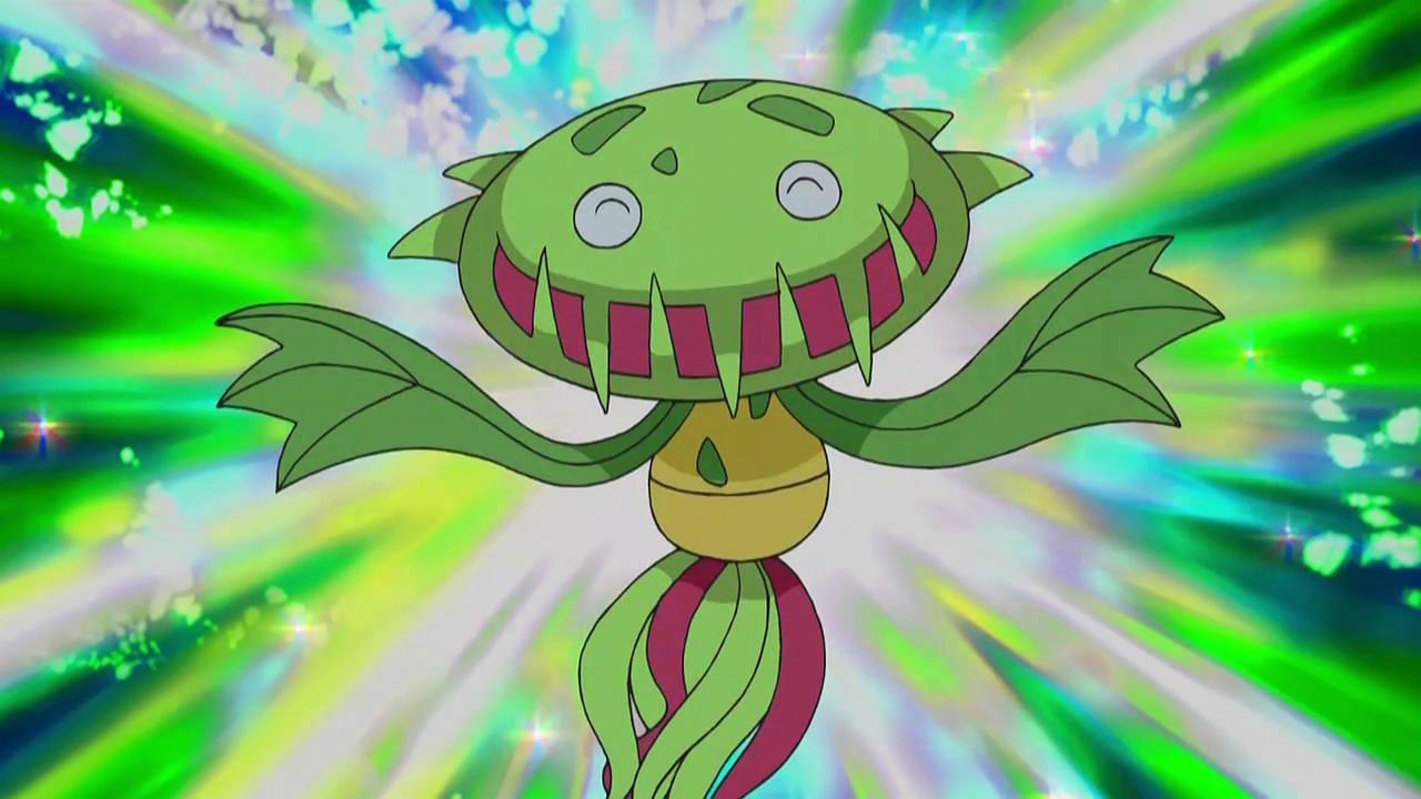 Carnivine as it appears in the anime (Image via The Pokemon Company)