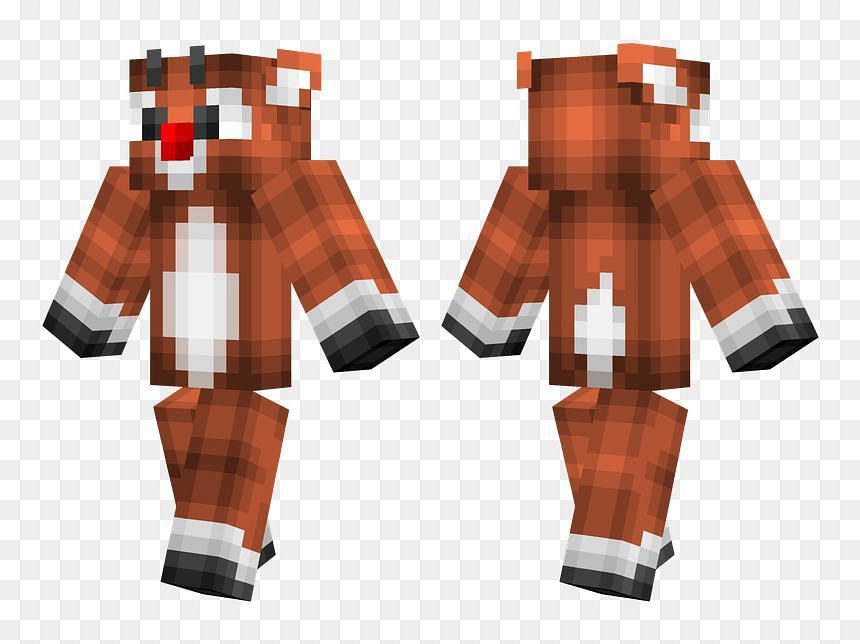 Reindeer Minecraft skin (Image via vhs.rs)