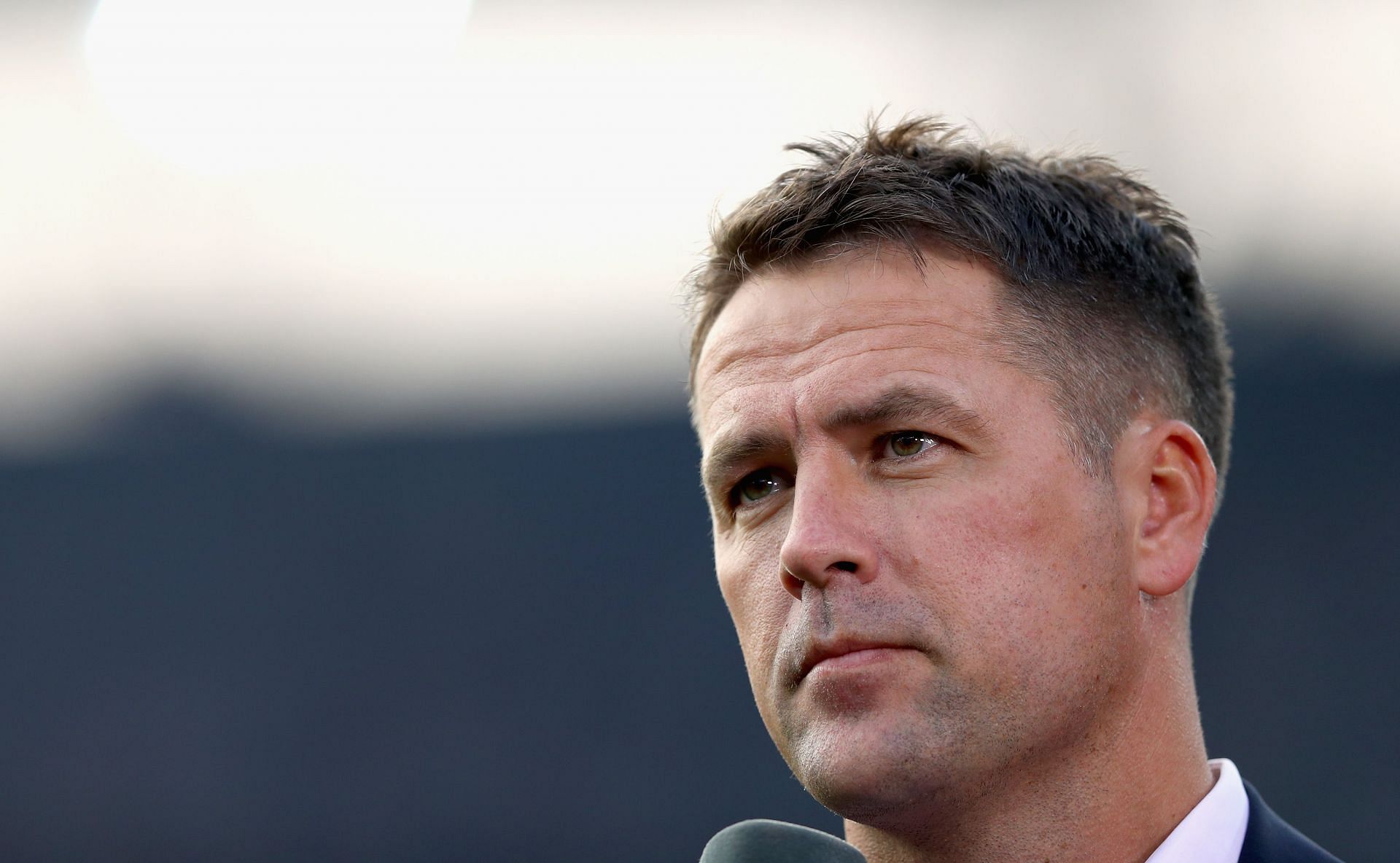 Former player-turned-pundit Michael Owen. (Photo by Dean Mouhtaropoulos/Getty Images)