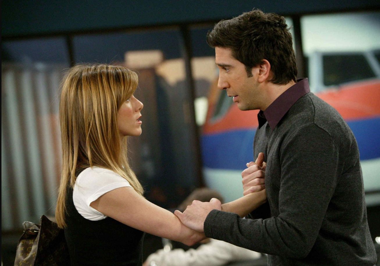 Ross and Rachel in &#039;Friends&#039; (Image via NBC)