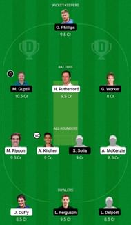Dream11 Team for Otago Volts vs Auckland Aces - Super Smash 2021-22.