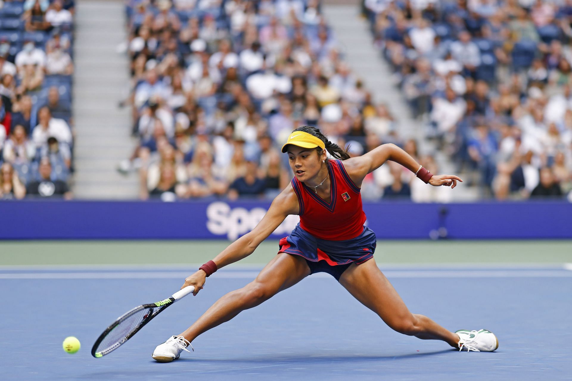 Raducanu at the 2021 US Open final