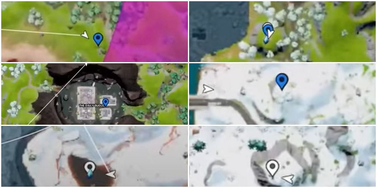 Location of Gems that are high in the air(Image via Epic)
