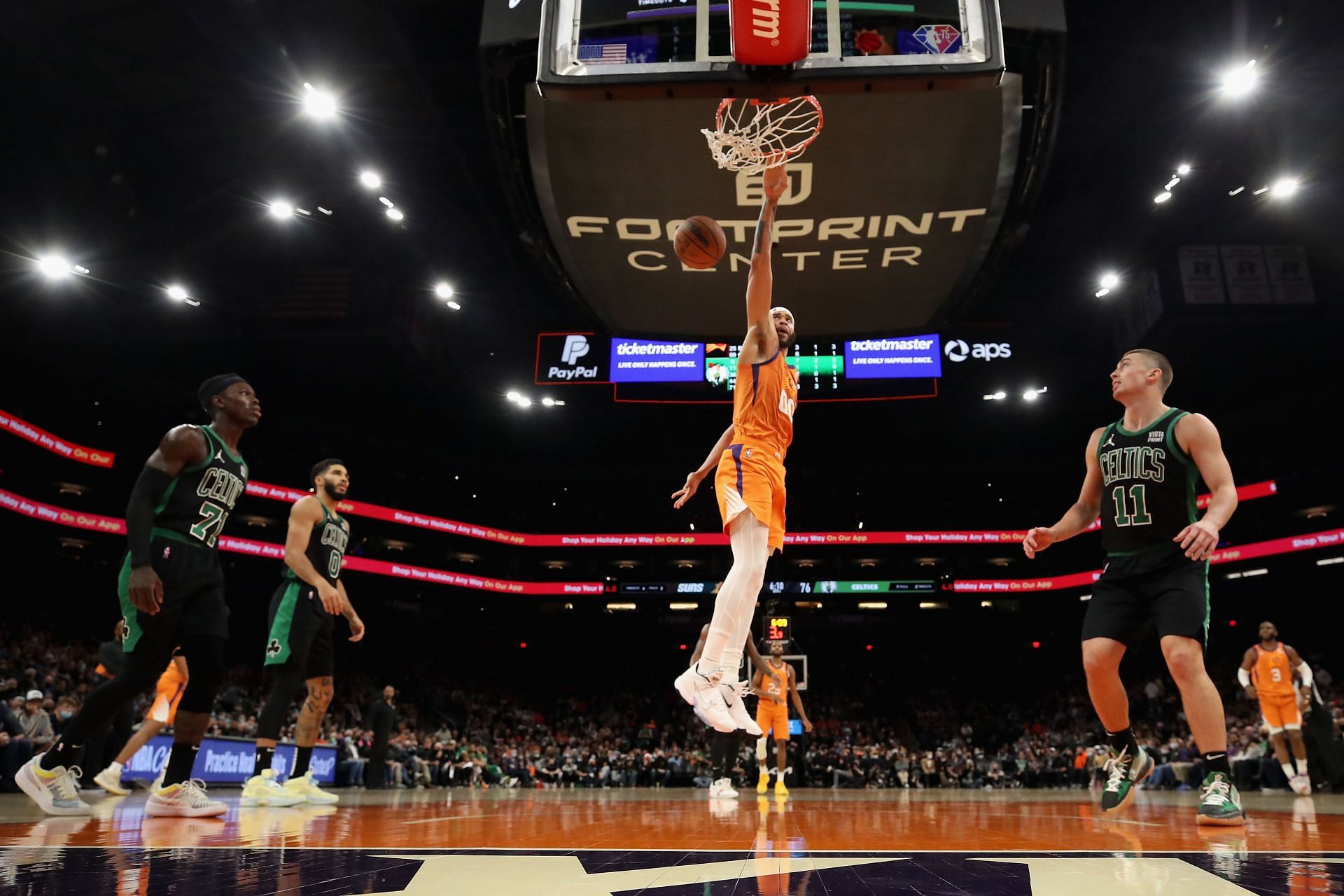 Phoenix Suns going up against the Boston Celtics