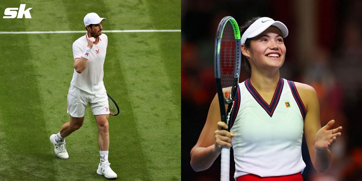 Great Britain&#039;s Andy Murray and Emma Raducanu