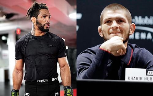 Kevin Lee (left) and Khabib Nurmagomedov (right) [Left photo via @motownphenom on Instagram]