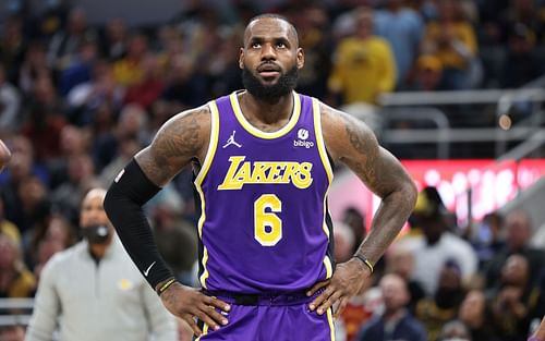 LeBron James of the Los Angeles Lakers