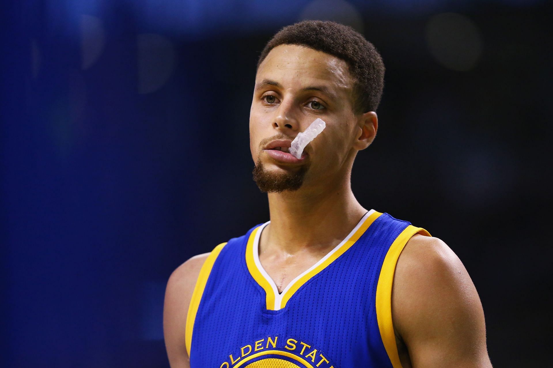 Stephen Curry #30 of the Golden State Warriors in 2015.