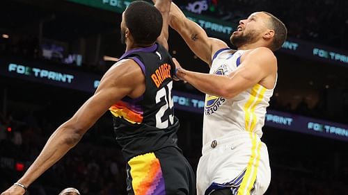 The Phoenix Suns' defense made life miserable for the reigning NBA scoring champ [Photo: NBA.com Canada]