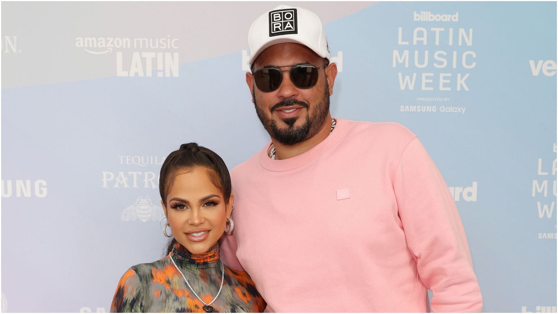 Natti Natasha and Raphy Pina attend Billboard Latin Music Week 2021 (Image via Getty Images/Alexander Tamargo)