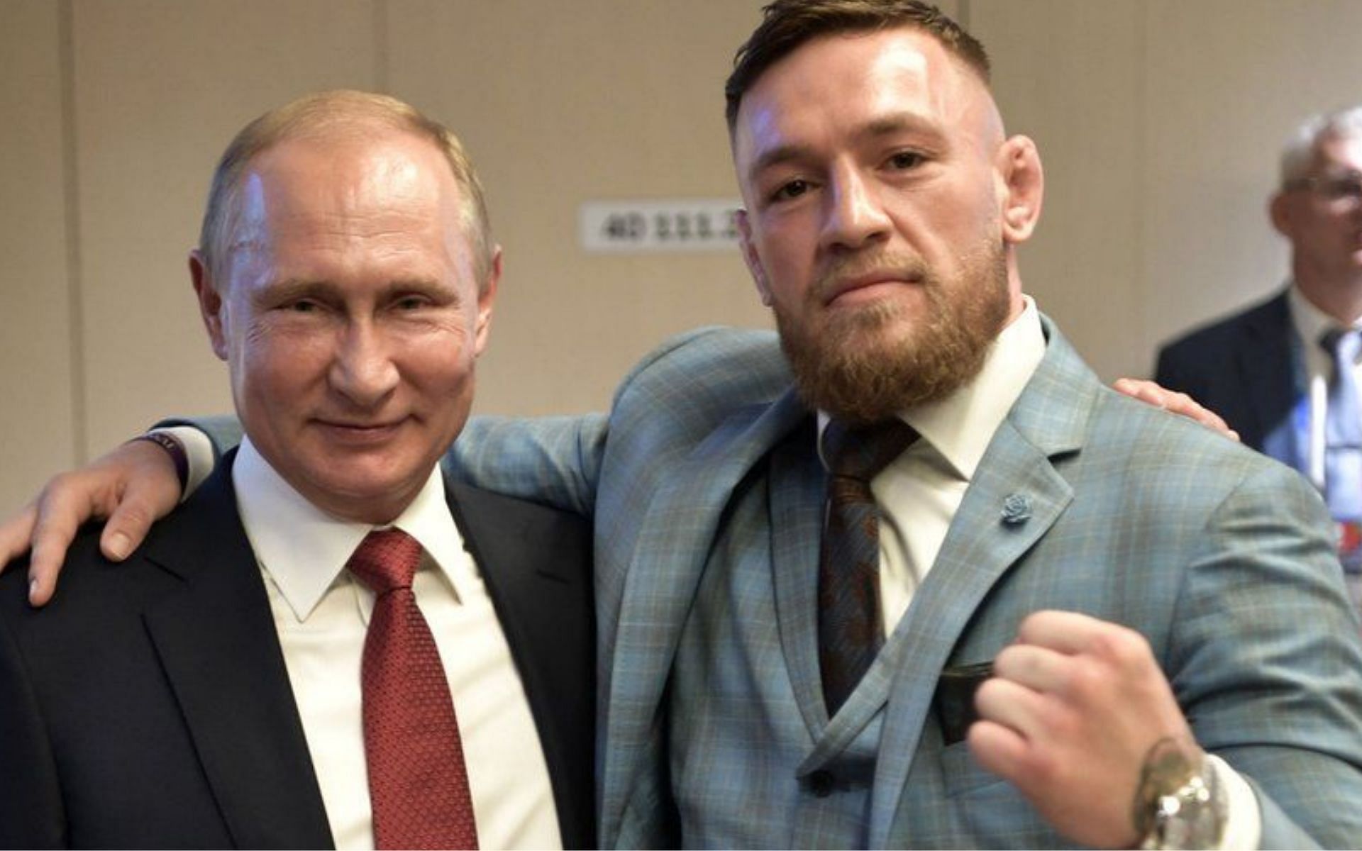 Vladimir Putin with Conor McGregor [image courtesy @thenotoriousmma on Instagram]