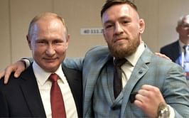 Watch: When Conor McGregor met Vladimir Putin during the 2018 FIFA World Cup final