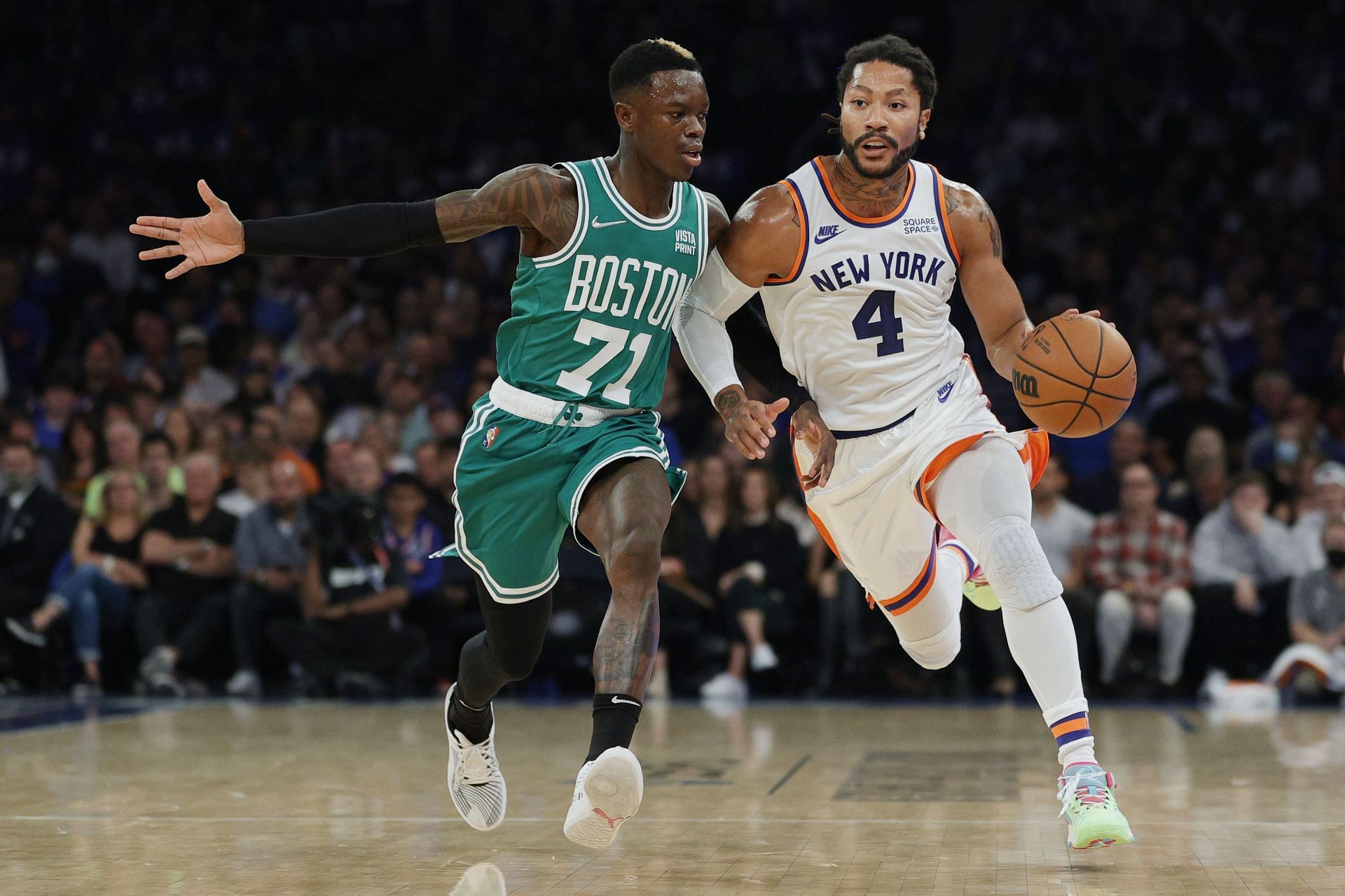 New York Knicks vs Boston Celtics.