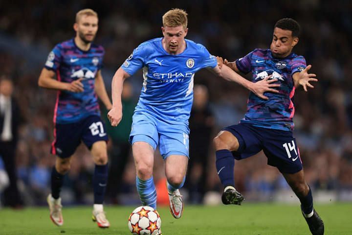 City and Leipzig played out a nine-goal thriller in the September reverse