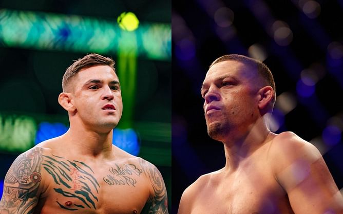 "Don't be a scared lil b***h" - Nate Diaz calls out Dustin Poirier for a fight in January; 'The Diamond' responds
