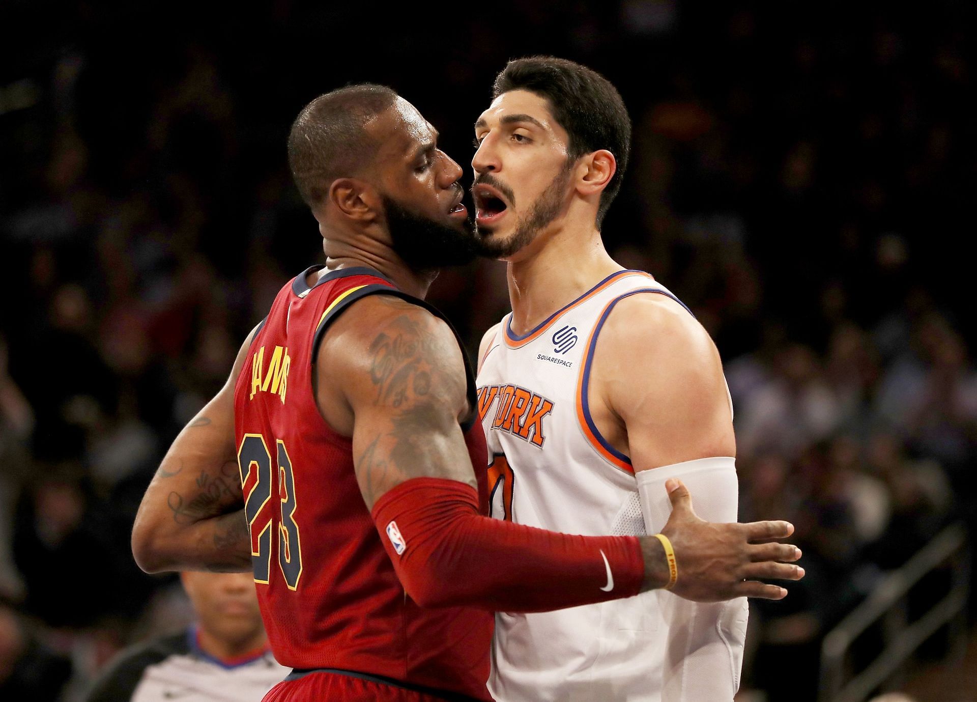 LeBron James and Enes Freedom back in 2017.
