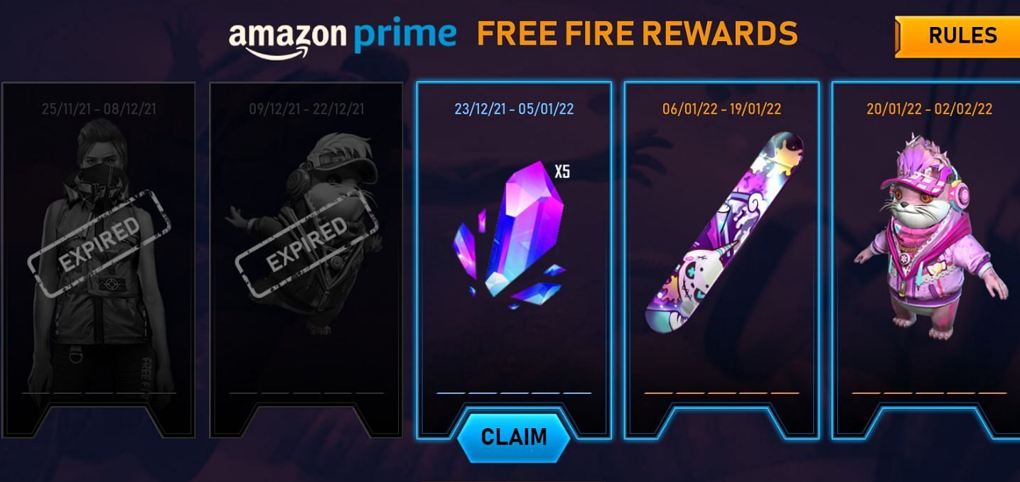 Players can claim the Cube Fragments (Image via Free Fire)