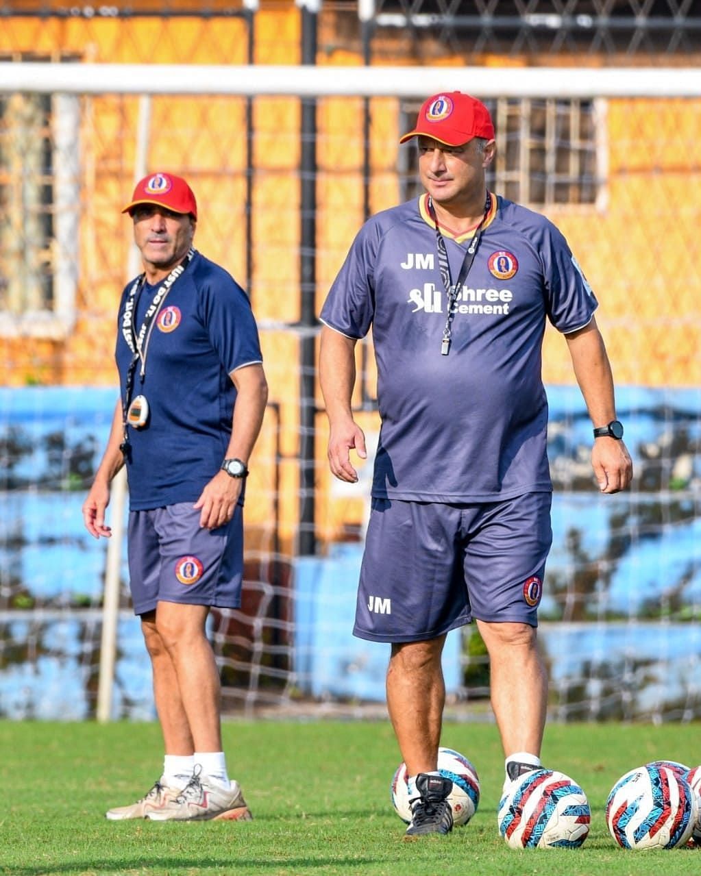 SC East Bengal part ways with head coach Jose Manuel Diaz and his deputy Angel Puebla Garcia (Image Courtesy: SC East Bengal Instagram)