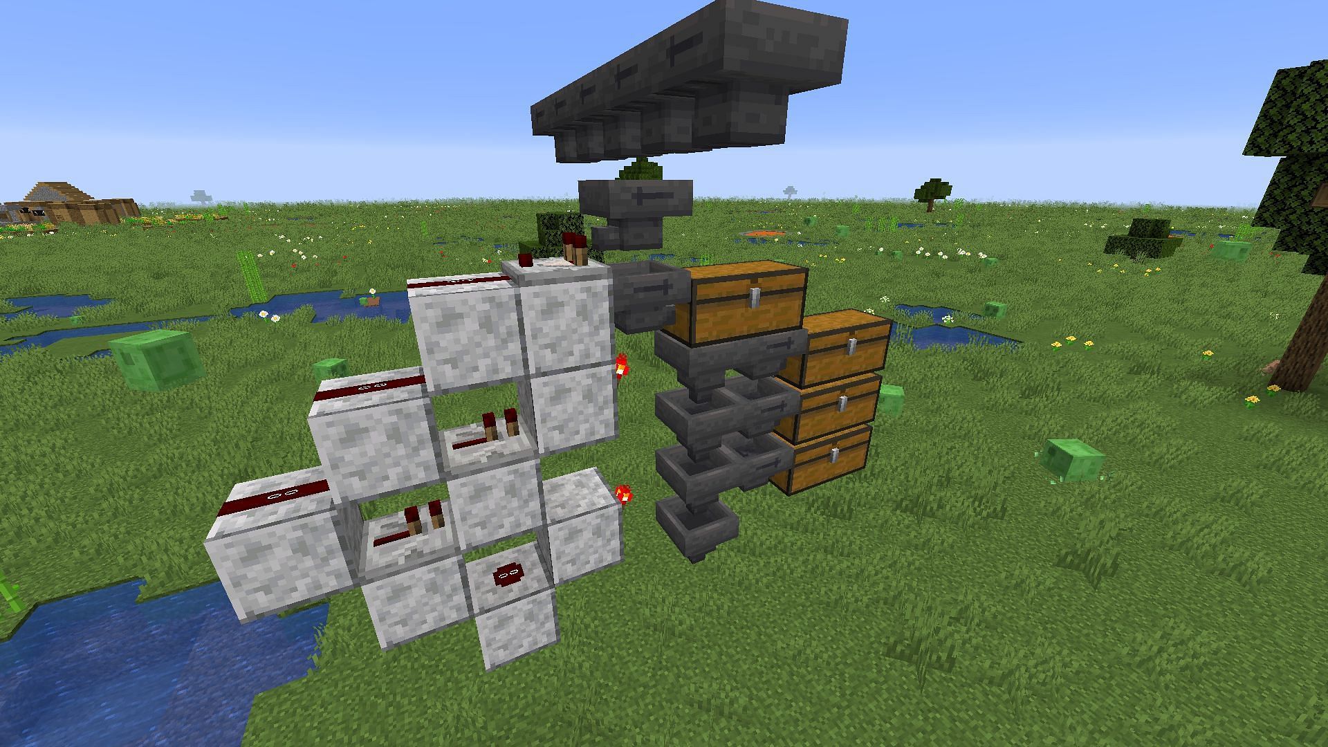 A redstone build (Image via Minecraft)