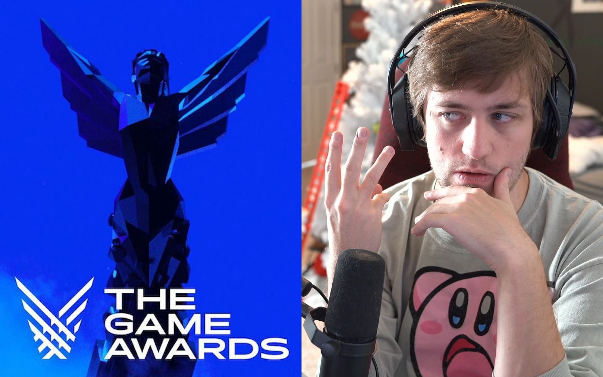 Sodapoppin was disappointed with The Game Awards 2021 (Image via The Game Awards, Sodapoppin/Twitch)