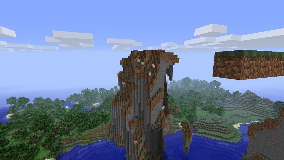 Dramatic cliffs are more frequent in 1.18 (Image via Minecraft)