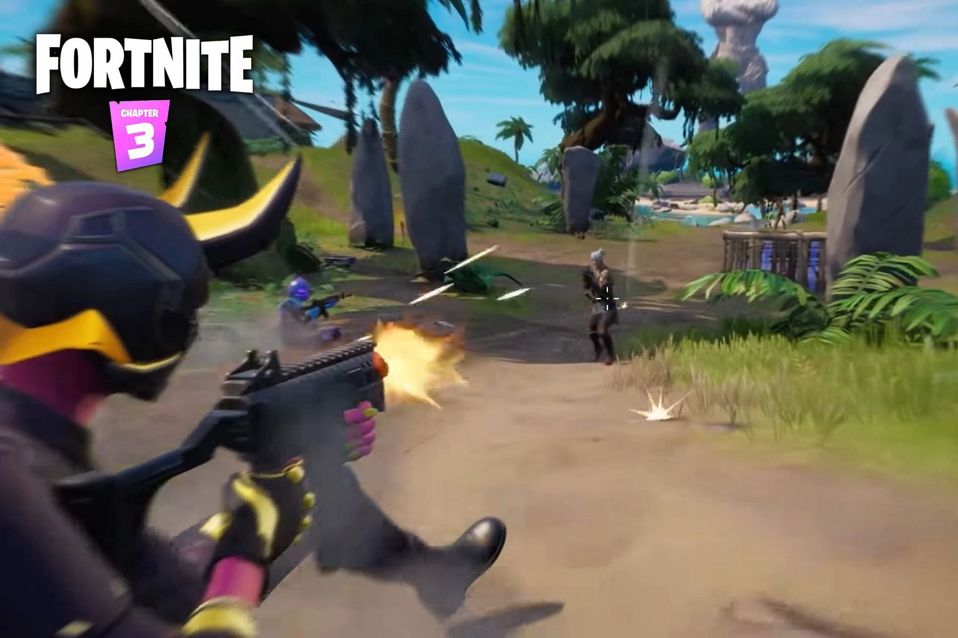 Overpowered Stinger SMG in Fortnite Chapter 3 (Image via Sportskeeda)