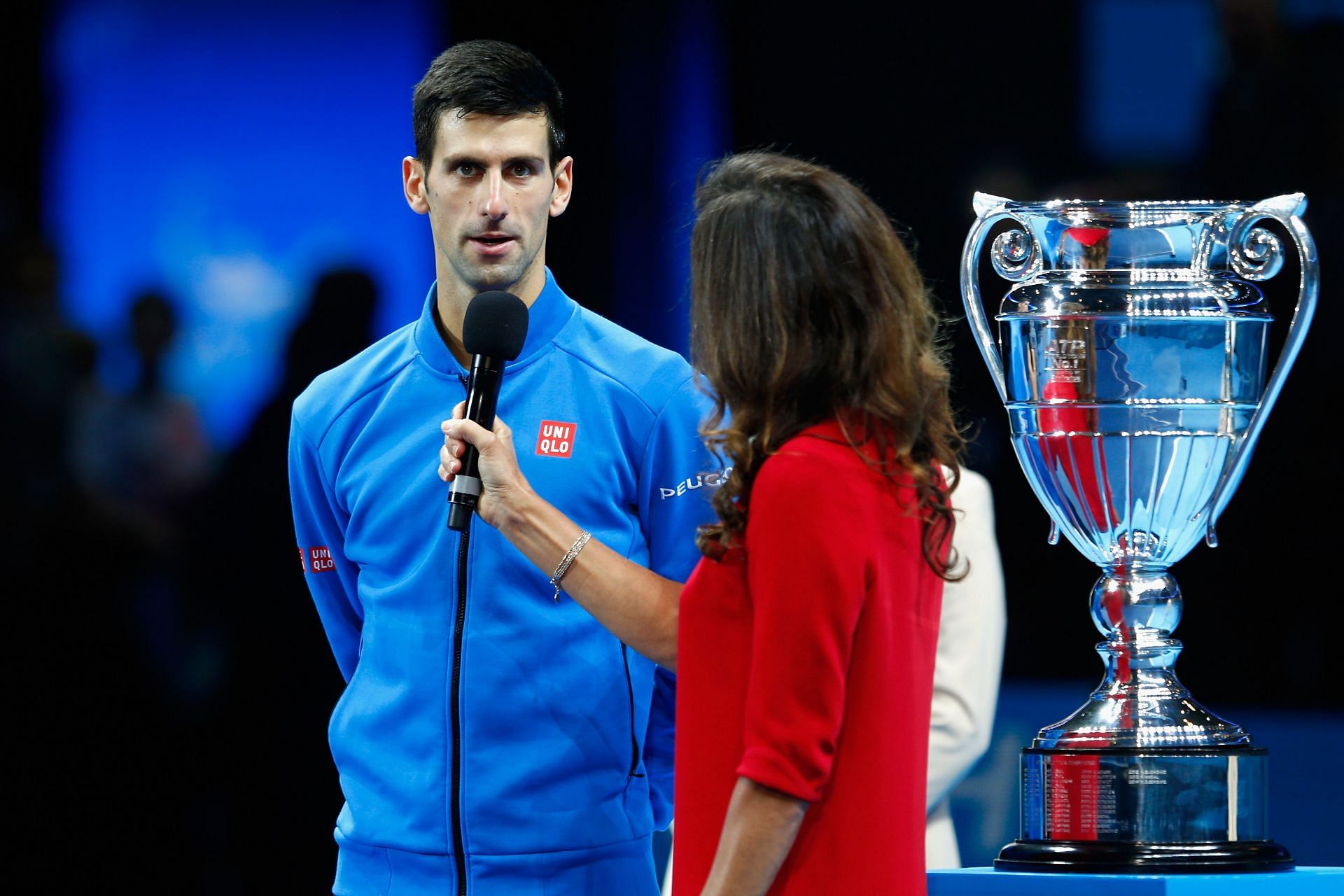 Novak Djokovic after finishing the year as World No. 1
