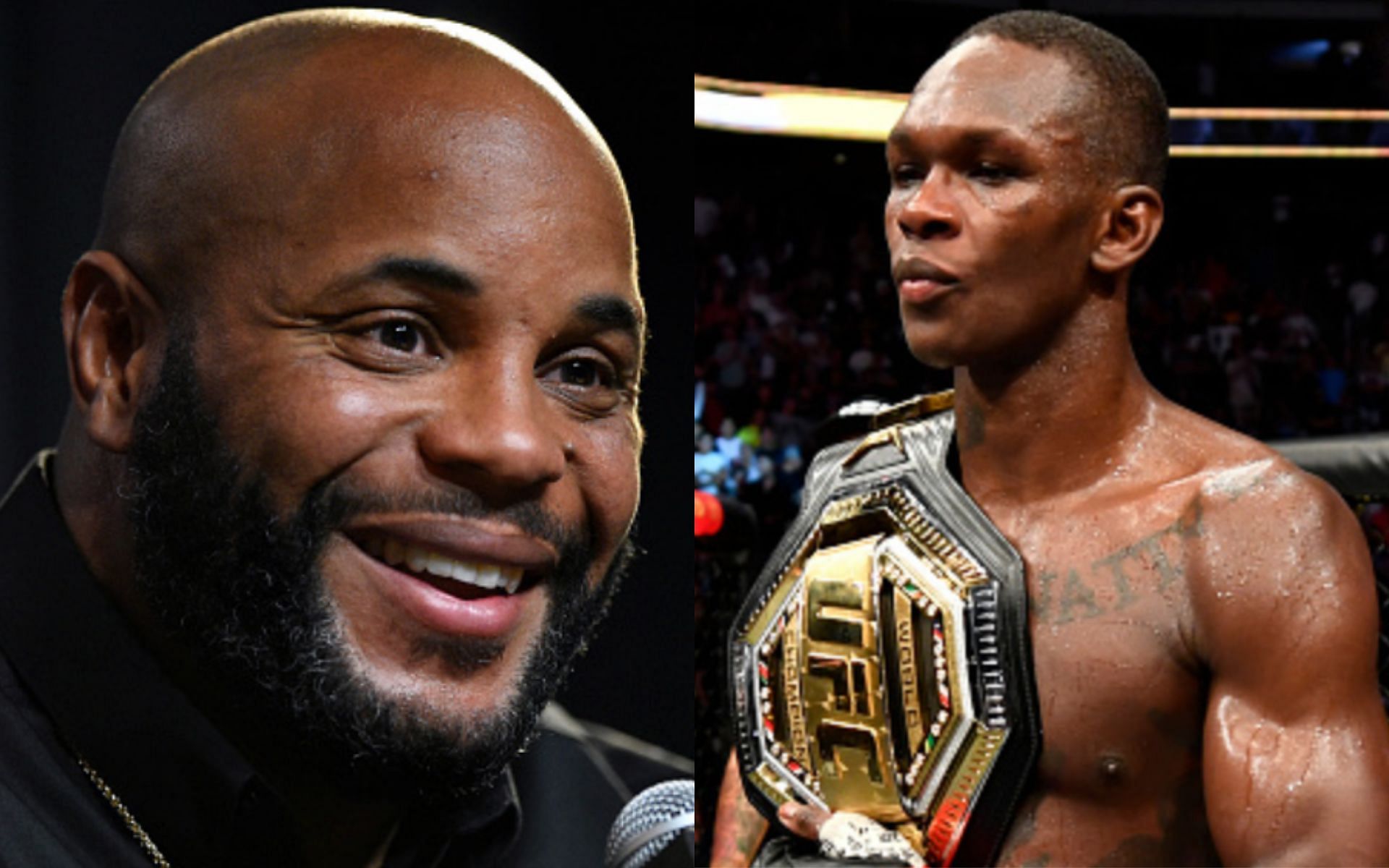 Daniel Cormier (left); Israel Adesanya (right)