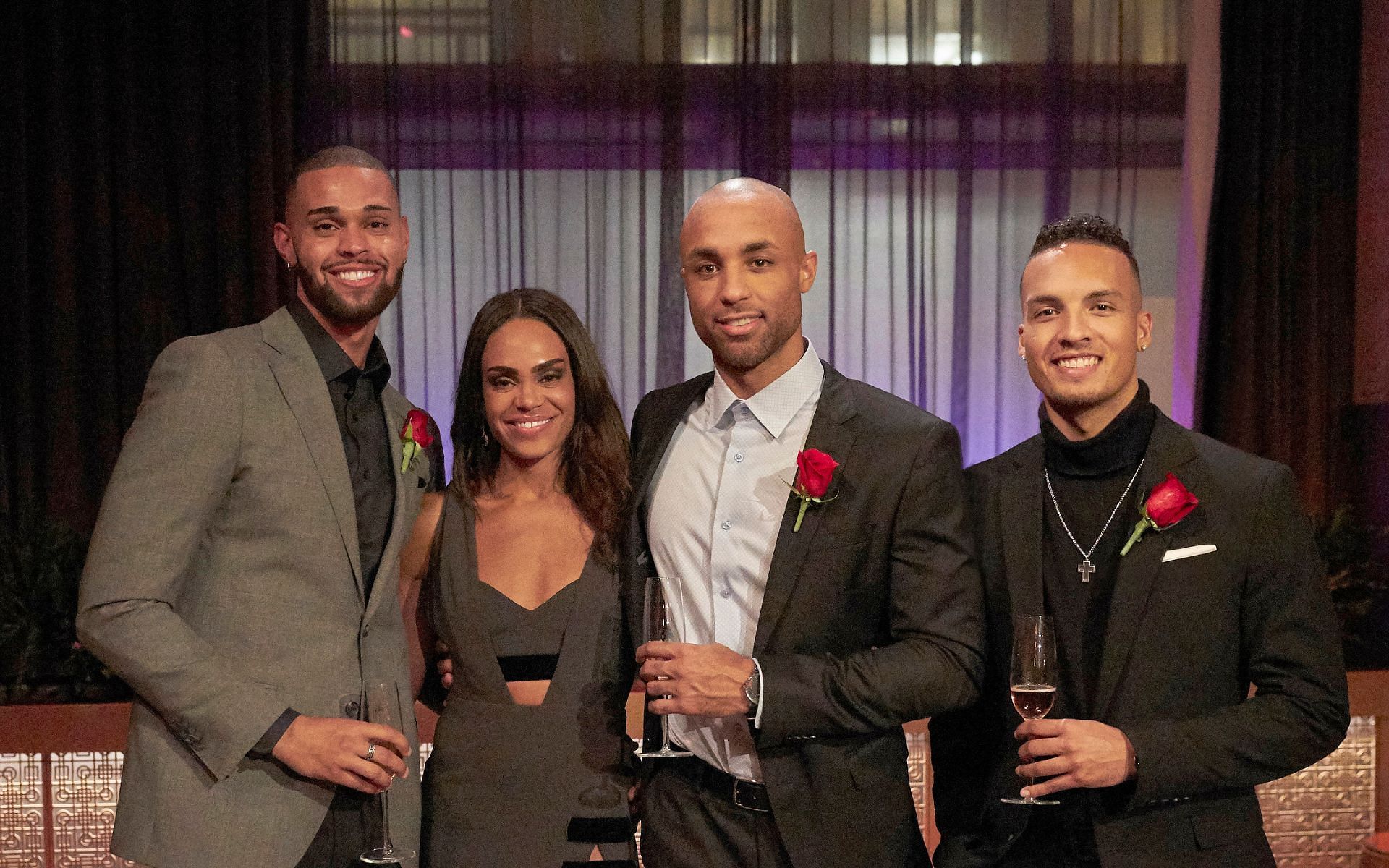 Michelle Young and her three suitors from &#039;The Bachelorette&#039; (Image via Craig Sjodin/ABC)