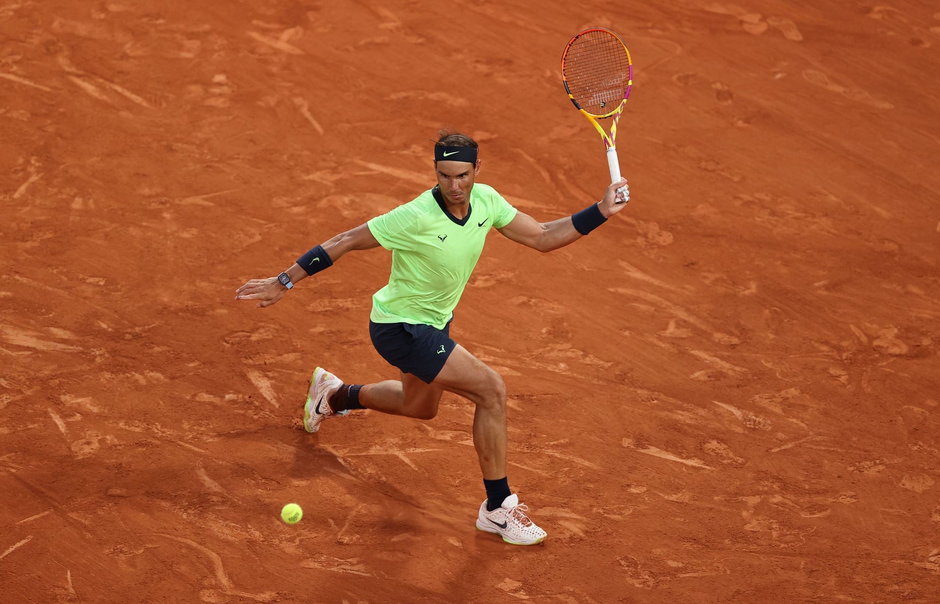 Rafael Nadal at the French Open 2021