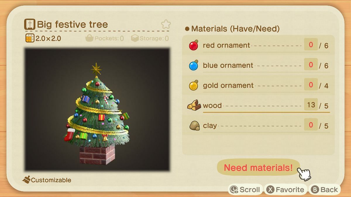 Many festive DIY recipes require ornaments to craft (Image via Nintendo)