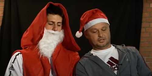 Djokovic and Vajda wish fans Merry Christmas in 2008